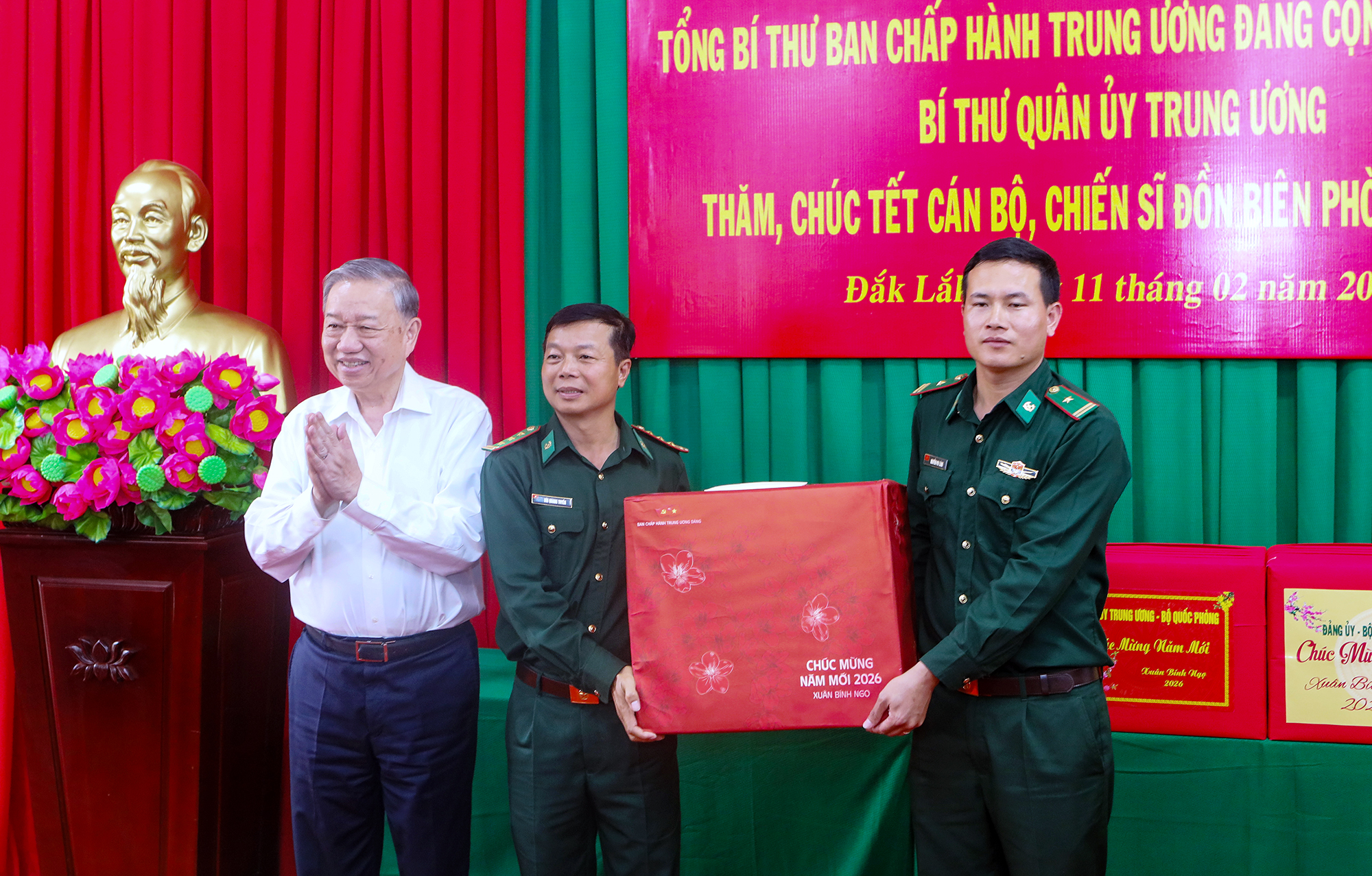 Tổng Bí thư Tô Lâm thăm, chúc Tết đồn Biên phòng Ea H’Leo